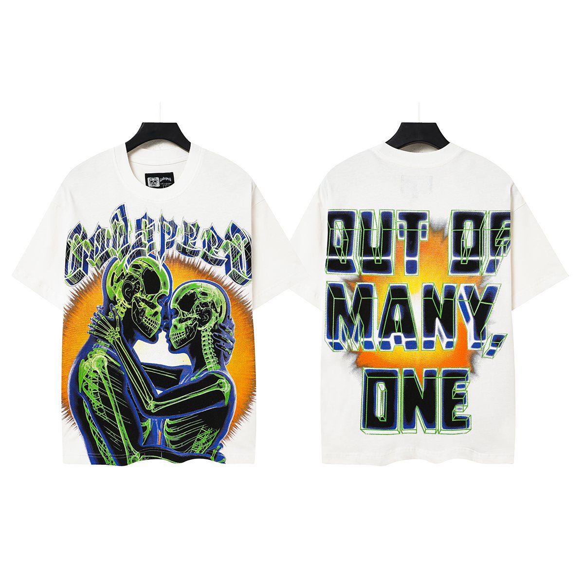 Godspeed Out of Many, One Skeleton Graphic T-Shirt