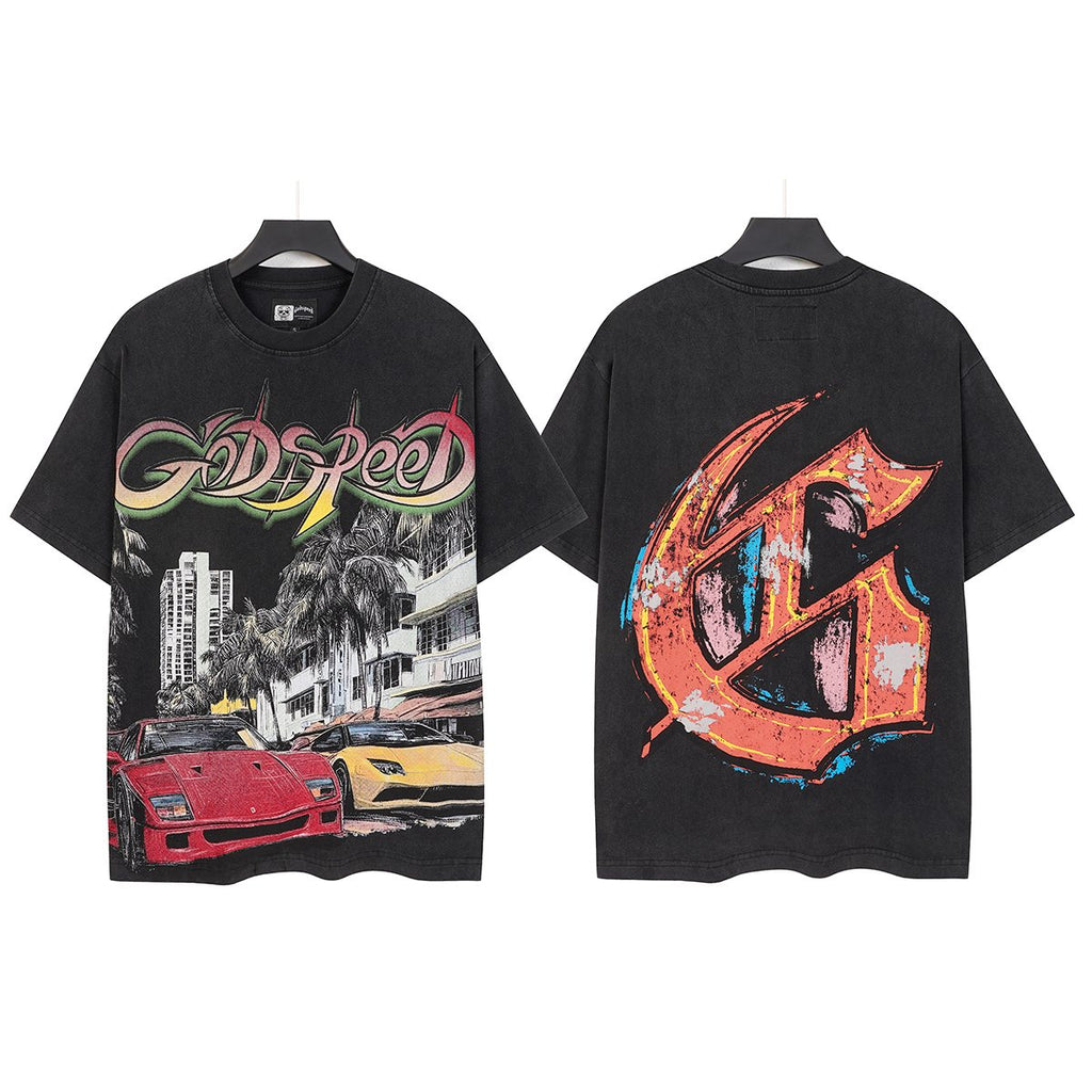 Godspeed Car City G-Back Graphic T-Shirt