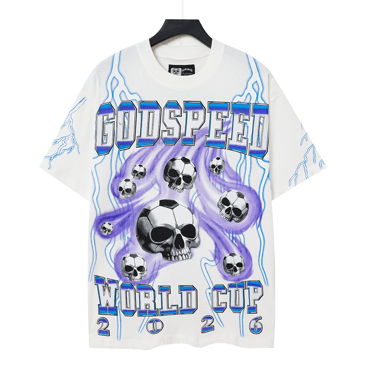 Godspeed World Cup 2026 Skull Soccer Graphic T-Shirt