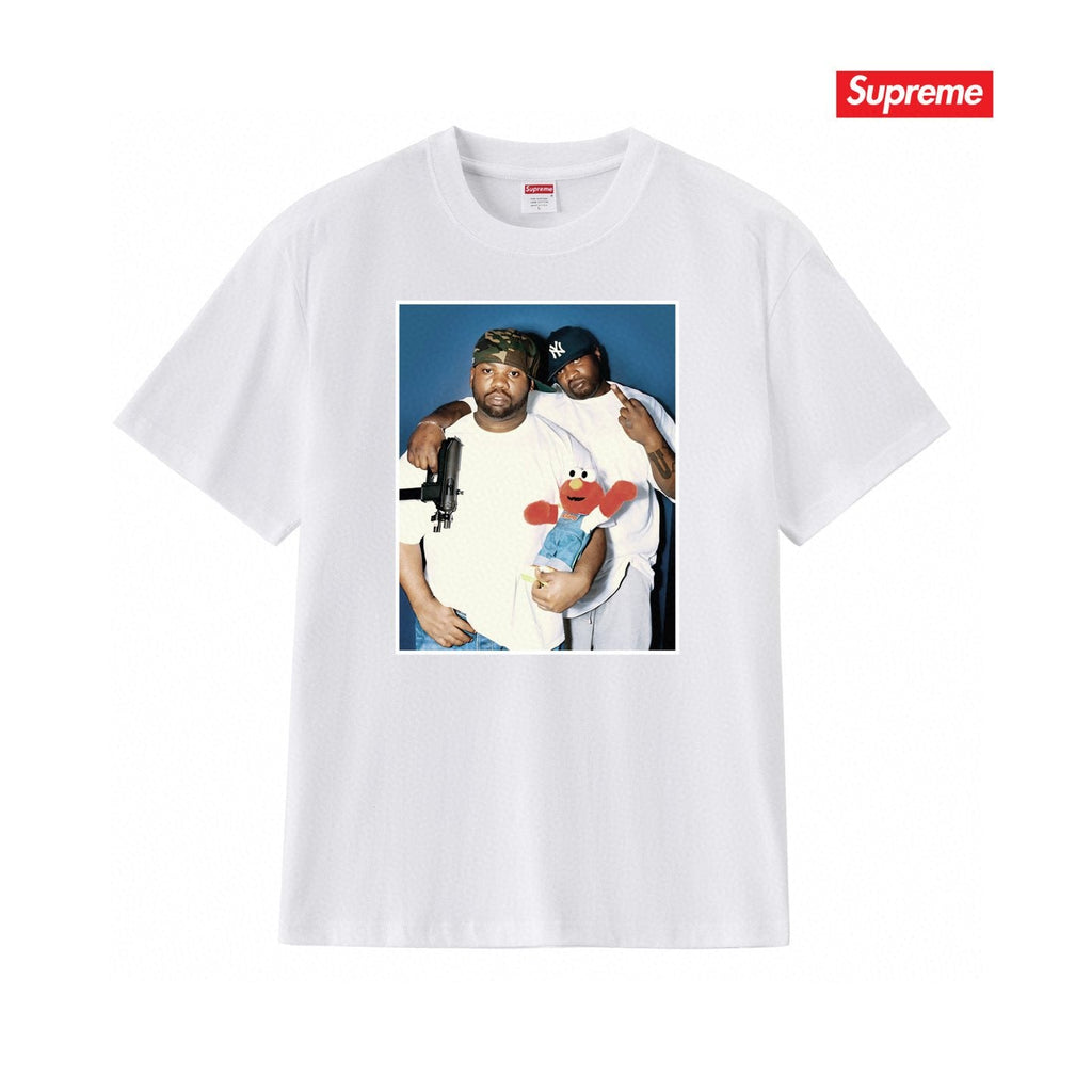 Supreme Two-Person Photo Graphic T-Shirt