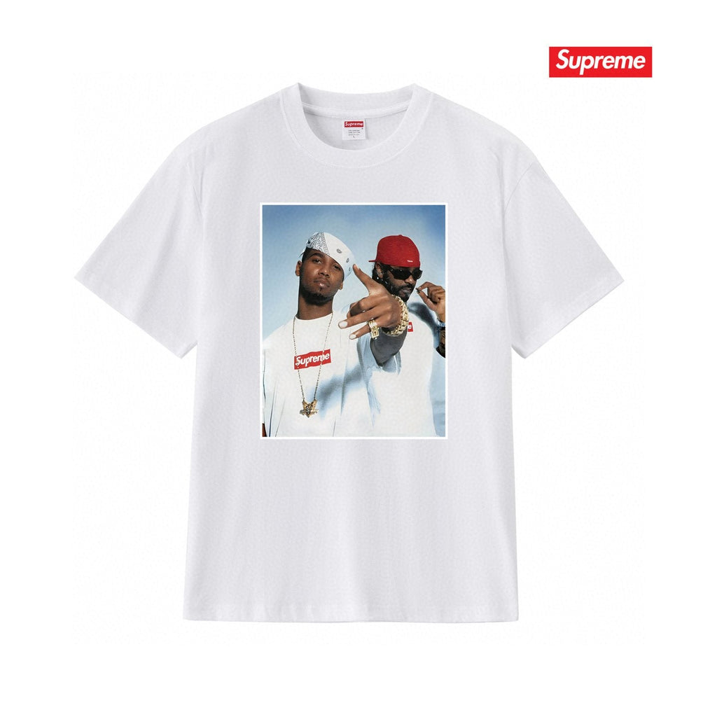 Supreme Two-Person Photo Graphic T-Shirt