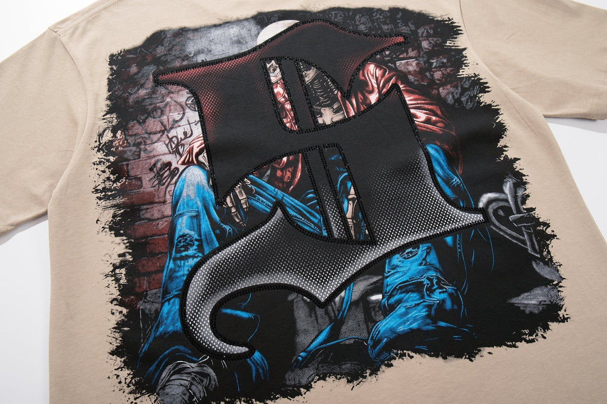 SUPPLY TEE Skeleton Graphic Short-Sleeve T-Shirt