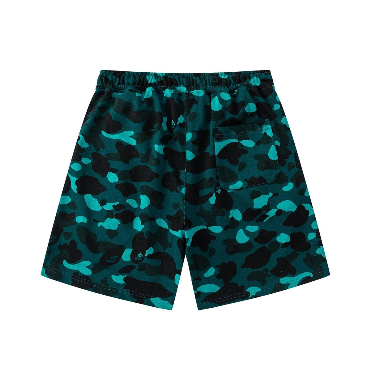 BAPE Camouflage Ape-Head Graphic Shorts