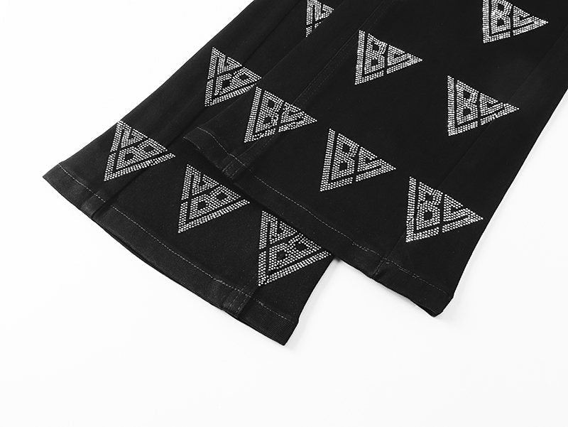 VALABASAS Rhinestone Triangle Jeans