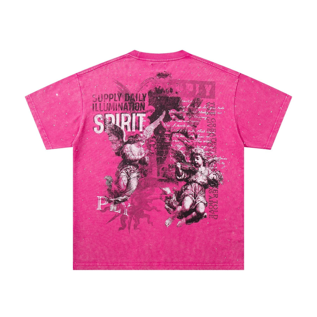 SUPPLY TEE Spirit Angel Embellished Graphic T-Shirt