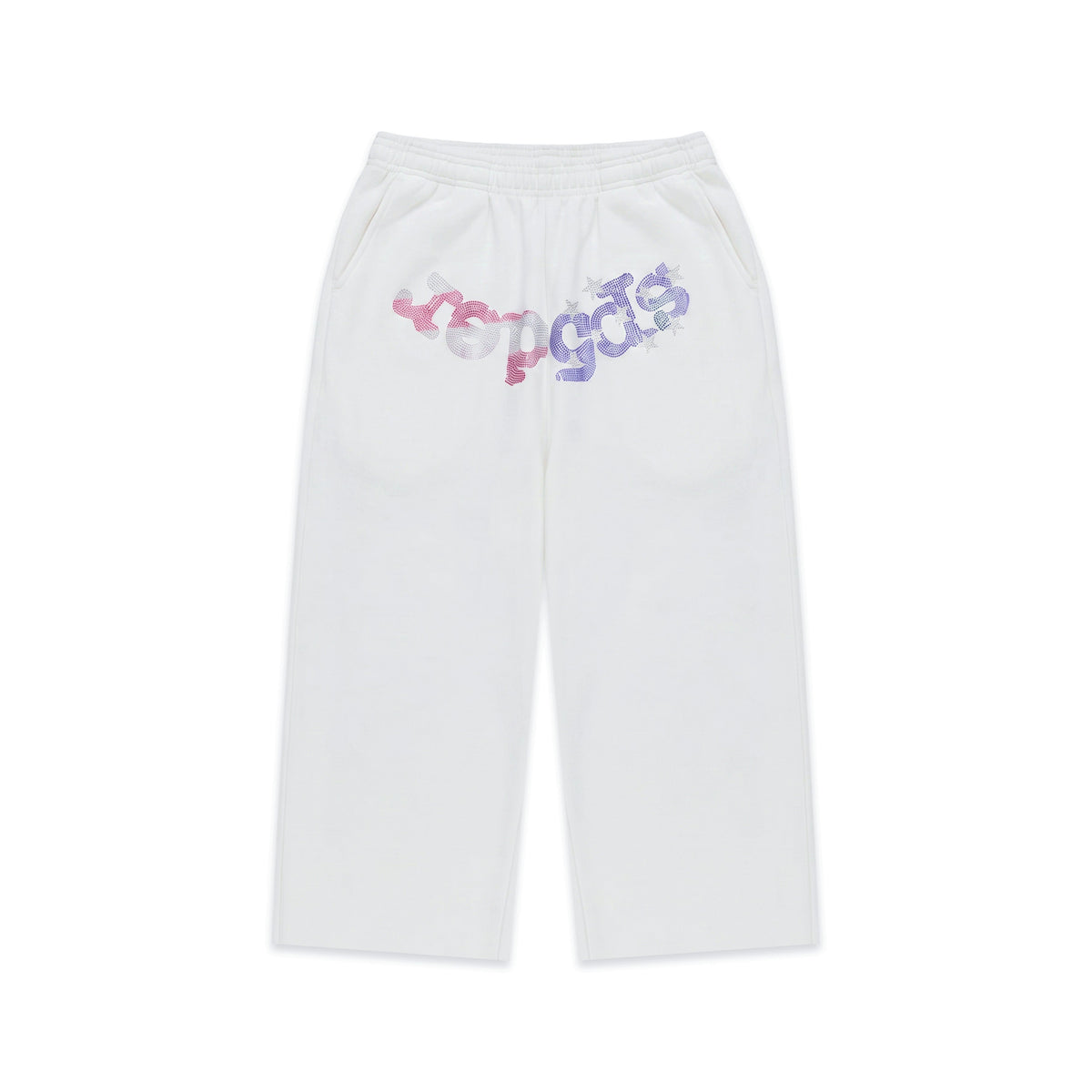 RHINESTONE OG WEB LONG SWEATSHORT