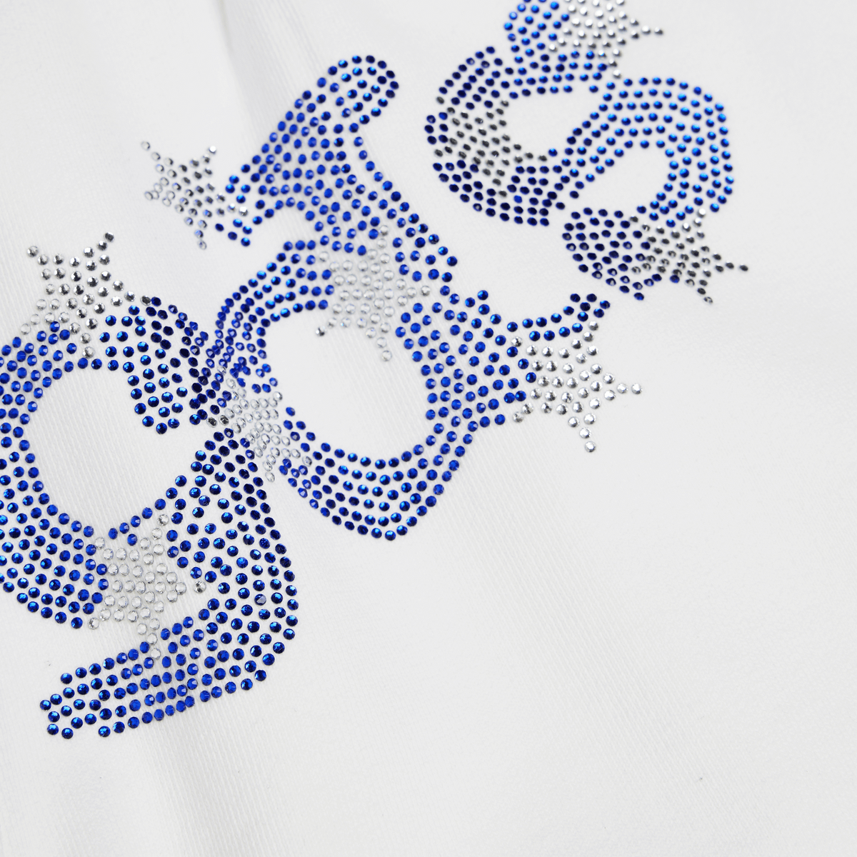 RHINESTONE OG WEB LONG SWEATSHORT