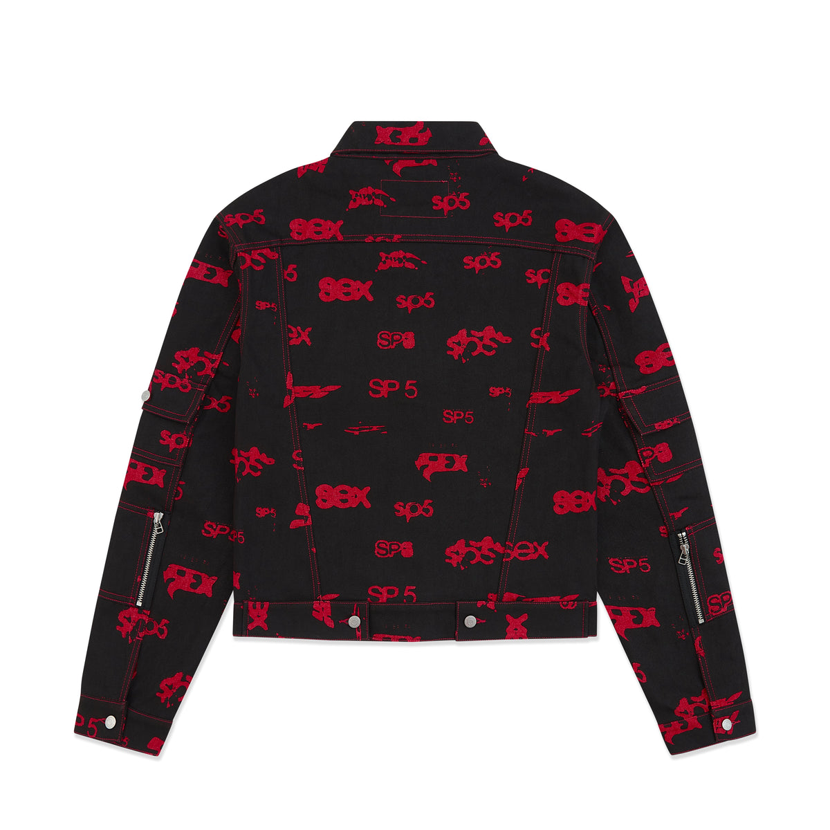 5EX AOP DENIM TRUCKER JACKET