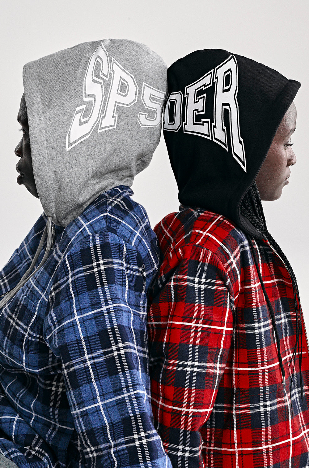 HOODED ZIP FLANNEL SHIRT JACKET