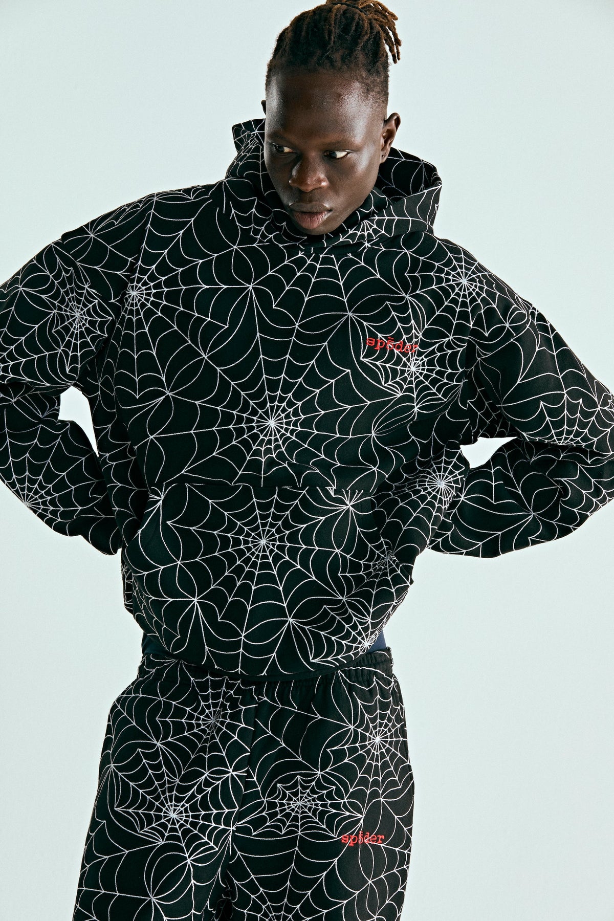 EMBROIDERED AOP HOODIE